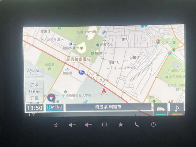 【ナビゲーション装着車】地図もはっきり見やすいですね♪