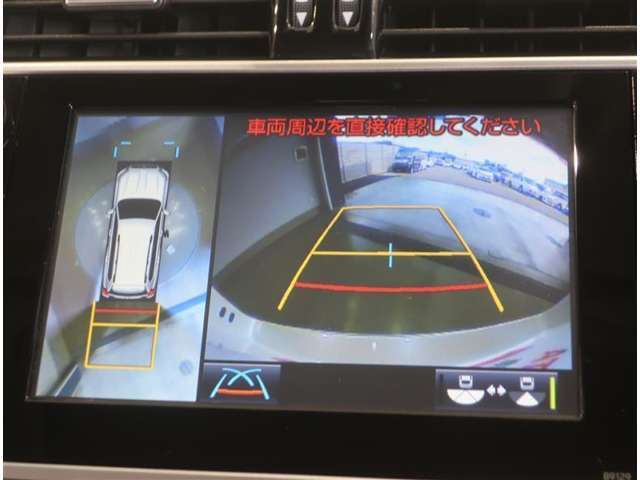 パノラミックビューモニター付きです。全方向の確認ができて安心です。