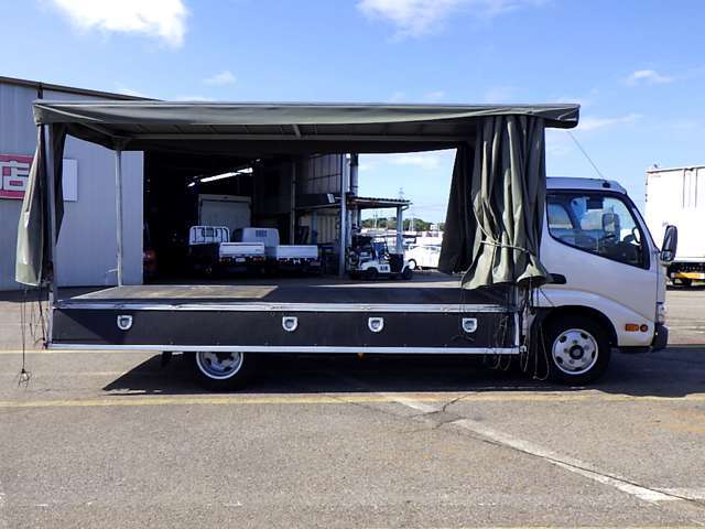 トヨタトヨエースの荷台の幌 トヨタ トヨエース 幌 ウイング 積載2t ワイド超ロング全低床