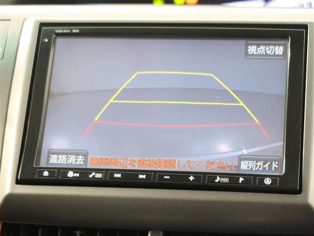 バックガイドモニターで、後方を確認しながら安心して駐車することができます。運転初心者も熟練者も必須の機能ですよ！