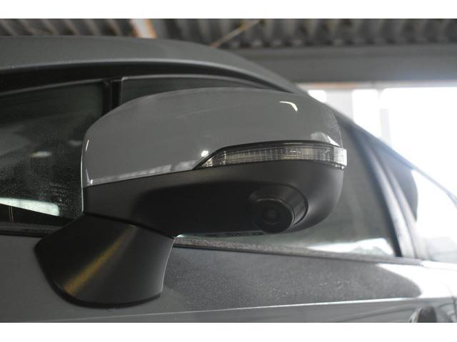 助手席側ドアミラーに装着されたカメラの映像をディスプレイに表示。自車の助手席側前方の様子が確認でき、狭い道への進入やすれ違い、道路端への幅寄せ駐車などをより安心して行うことができます。