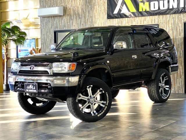 ☆根強い人気の18系サーフ☆オシャレ系カスタム☆切替4WD☆ルーフレール☆メッキバンパー☆背面タイヤ付き☆キーレス☆後期グリル☆