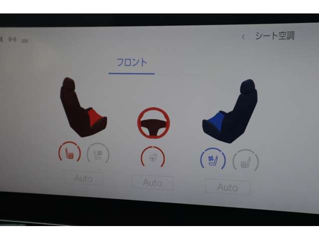 ステアリングヒーター、前席ベンチレーション機能付きシートヒーター