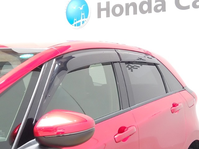 車内の空気の入れ替えだけでなく、雨天時の雨の入り込みや紫外線防止にも役立つドアバイザー装着済みです。