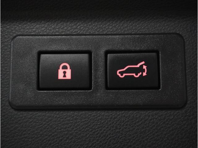 ”ボタンを押せば、リヤゲートが開閉するスイッチです。両手が荷物でふさがっていても、スイッチを押せば自動で動きます。”