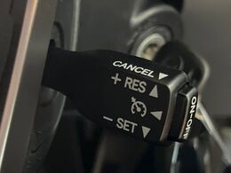 【クルーズコントロール】高速道路もラクラク走行。アクセルを離しても一定速度で走行ができ、長距離運転時の負担を軽減！加速・減速も簡単なスイッチ操作で調整できます。