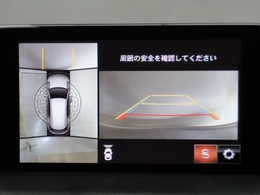 狭い場所での駐車やすれ違いなどでより的確な運転操作に役立つ360°ビューモニターが装備されています。