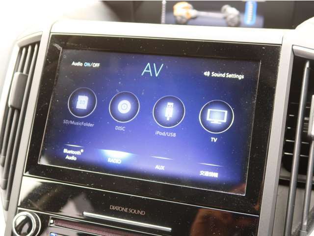 便利な一体型ナビ付きです！　ルート案内はもちろん多機能なオーディオ付きです♪