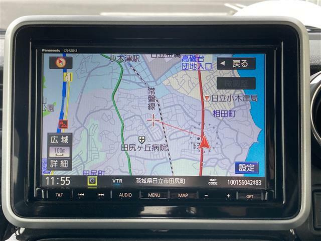【カーナビゲーション】各種オーディオメディアも充実しているので運転の際も楽しくドライブができますね。
