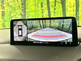 【360°ビューモニター】専用のカメラにより、上から見下ろしたような視点で360度クルマの周囲を確認することができます☆死角部分も確認しやすく、狭い場所での切り返しや駐車もスムーズに行えます。