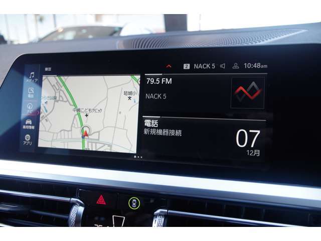 iDriveナビゲーション搭載。ナビデータの更新も承っております、詳細はコーディネーターまでお問い合わせ下さい。
