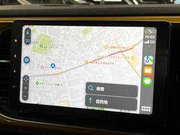 ●Apple　Car　Play：スマホとの有線接続で、ナビ・オーディオ再生などスマホのアプリ機能が画面でも使える便利機能です！