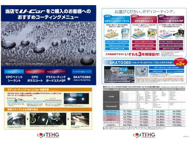 ☆CPCペイントシーラント☆（フッ素系スタンダードタイプ）耐候性に優れたフッ素化合物を使用。普通の汚れは水洗いでOK。定期的な再施工の必要ないです
