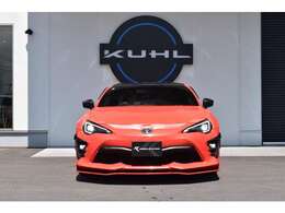 KUHLコンプリートカーの86が入庫いたしました！前後バンパー交換タイプのエアロパーツとなります。当社ユーザー買取車両の大変お得なお車でございます！！