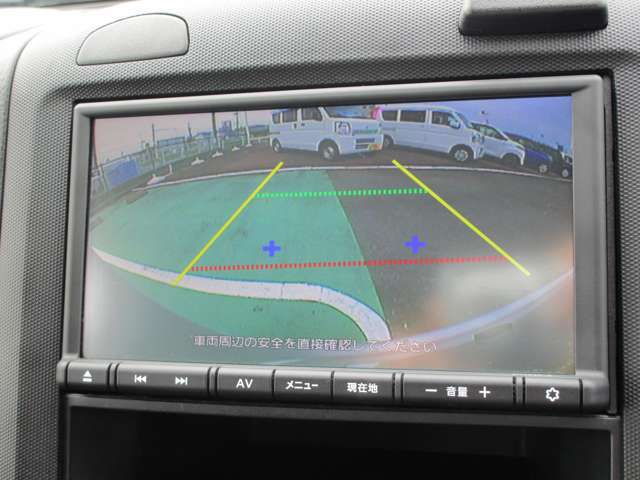 バックモニター　車両後退時の後方確認をサポートします。純正メモリーナビMJ123DーA搭載