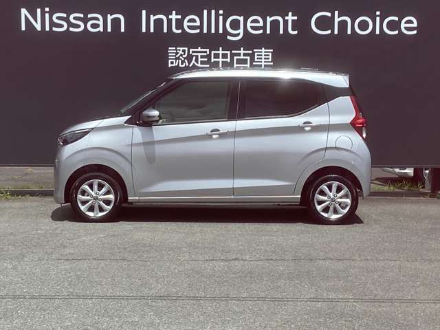 デイズの横からの画像です。当店は全車　整備・保証付なので安心してご検討頂けます。次の画像でもお待ちしております。
