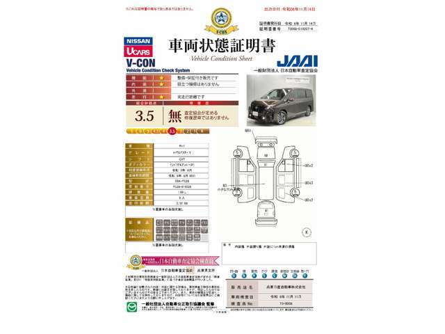 ひょう害で外装にヘコミがある為、来店にて現車確認をしていただけるお客様のみの販売車になります。