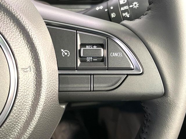 【クルーズコントロール】高速道路もラクラク走行。アクセルを離しても一定速度で走行ができ、長距離運転時の負担を軽減！加速・減速も簡単なスイッチ操作で調整できます。