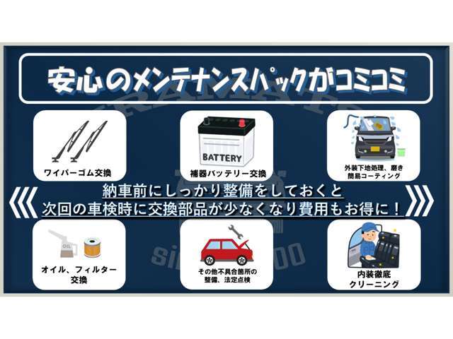 ◆当店では総額表示の金額に上記の内容がコミコミになっております！別途、用品の取り付けやカスタム、オプションのオーダーが無い場合は、追加費用はかかりません！（当店管轄陸運局での登録の場合）