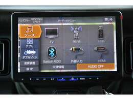 フルセグTV、HDMI/USB接続、Bluetooth接続、Amazon　Alexa搭載、Apple　CarPlay/Android　Autoでスマホアプリに対応＾＾