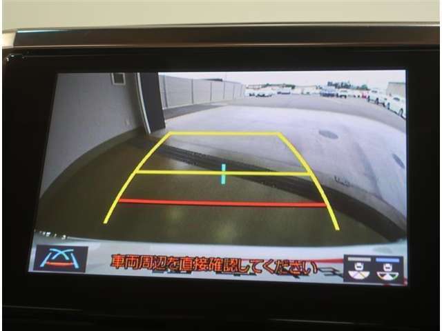 バックガイドモニターで、後方を確認しながら安心して駐車することができます。運転初心者も熟練者も必須の機能ですよ！