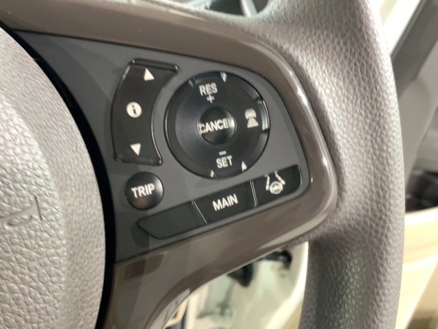 クルーズコントロールを装備しています。高速道路などで一定の速度で走ってくれるので運転が楽ですよ！速度を設定できますので、スピードの出しすぎにも注意できます。