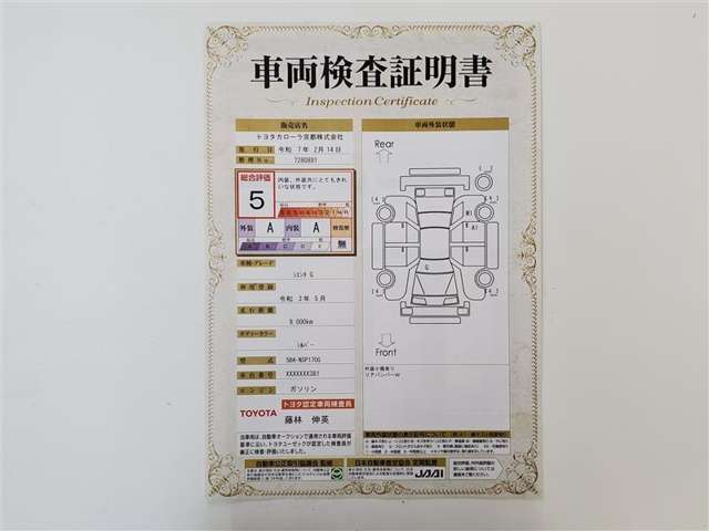 全車トヨタ独自のロングラン保証つき！1年間距離無制限で約60項目、5000部品が対象！　さらに期間延長も可能！