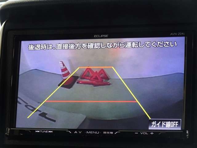 バックカメラを装備しています、車庫入れもラクラクです。