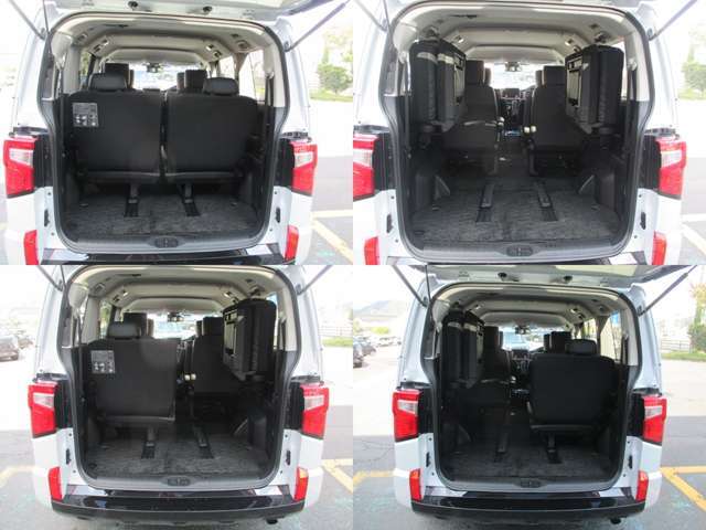 セカンドシートからサードシートまでをアレンジ　車中泊にもお薦めのスタイルです