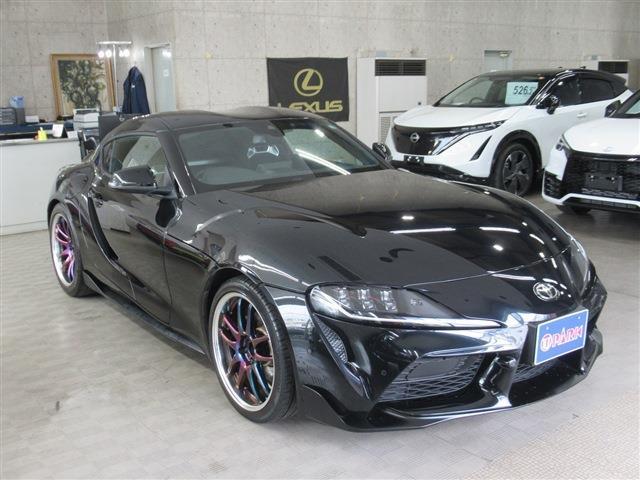 Toyota　Supra　Safety・6灯式LEDヘッドランプ・8.8インチHDDナビ・フルセグ・Apple　CarPlay・WORK19インチAW・BSM・BTオーディオ・Rフォグ・パドルシフト