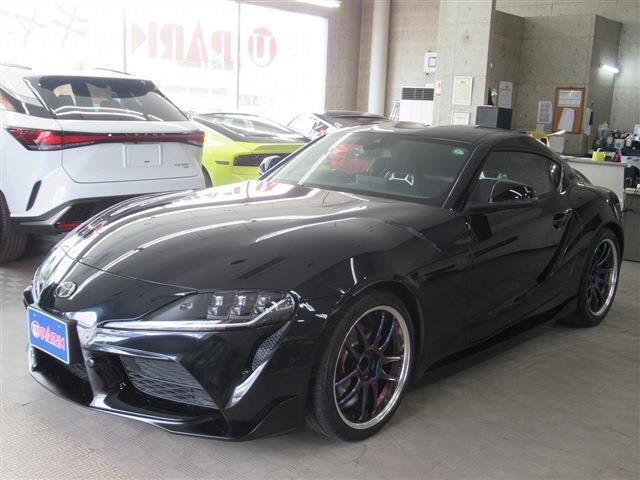 Toyota　Supra　Safety・6灯式LEDヘッドランプ・8.8インチHDDナビ・フルセグ・Apple　CarPlay・WORK19インチAW・BSM・BTオーディオ・Rフォグ・パドルシフト