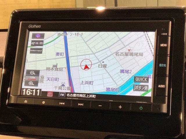 ギャザズナビ搭載です。知らない道も安心ですね！