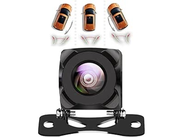 LFS バックカメラ 車体の移動軌跡表示 100万画素  広角160° RCA接続 夜でも見える暗視機能 IP69K防水 角度調整可能