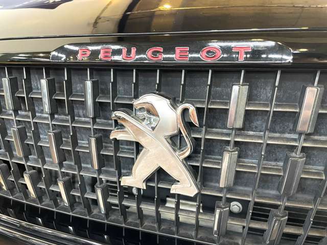 フロントグリルの「PEUGEOT」ロゴもブラック仕様となっております！