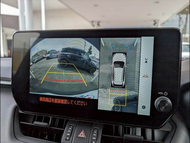 【アラウンドビューモニター】全周囲カメラで危険察知。狭い駐車場でも安心して駐車できますね。
