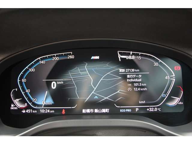 NEWインテリア！BMWライブコックピット！フル液晶マルチディスプレイメーターです！ドライビングパフォーマンスコントロール機能と連動し、メーターグラフィックの変更も可能です！