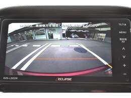 ガイドライン表示のバックカメラを装備！