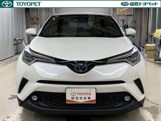 人気のC-HR　HEV　G モードブルーノです！安心のトヨタの認定中古車です。トヨタ車のプロの検査員が実施した「車両検査証明書」があり車両の状態を一目で確認できます。