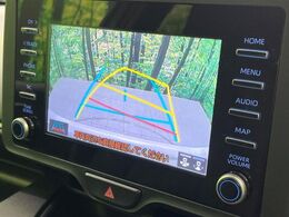 【バックカメラ】駐車時に後方がリアルタイム映像で確認できます。大型商業施設や立体駐車場での駐車時や、夜間のバック時に大活躍！運転スキルに関わらず、今や必須となった装備のひとつです！