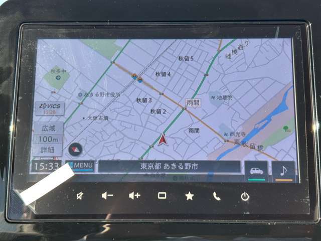 ≪全方位モニター付9インチスズキconnectナビ≫　9インチの純正ナビが付いておりますので、初めての場所でも安心です！フルセグTVも見られます！