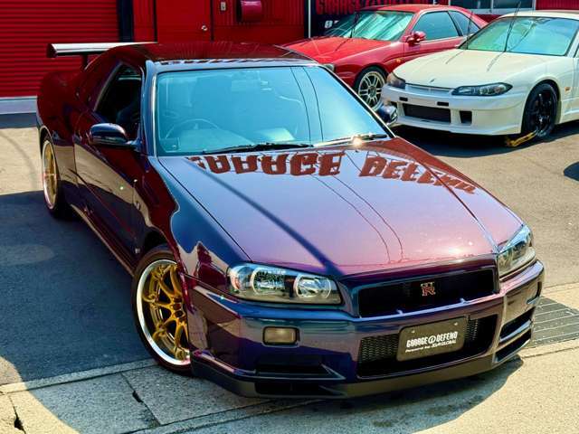 ■フロントビュー■●NISMOメーター＆スモークウインカー●LEDテール●HKS3層IC＆Fパイプ＆エアフィルター＆Vpro＆EVC●大型タワーバー●砲弾マフラー●RAYSホイール