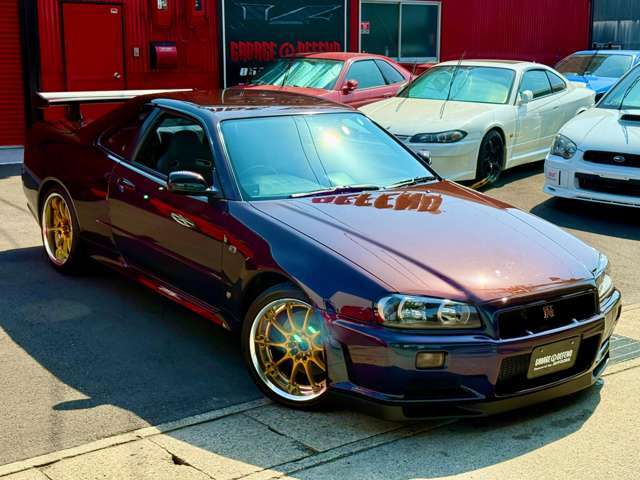 ■フロントビュー■●NISMOメーター＆スモークウインカー●LEDテール●HKS3層IC＆Fパイプ＆エアフィルター＆Vpro＆EVC●大型タワーバー●砲弾マフラー●RAYSホイール