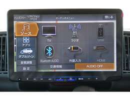 フルセグTV、HDMI/USB接続、Bluetooth接続、Amazon　Alexa搭載、Apple　CarPlay/Android　Autoでスマホアプリに対応＾＾