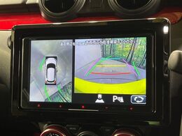 【全方位モニター用カメラ】専用のカメラにより、上から見下ろしたような視点で360度クルマの周囲を確認することができます☆死角部分も確認しやすく、狭い場所での切り返しや駐車もスムーズに行えます。