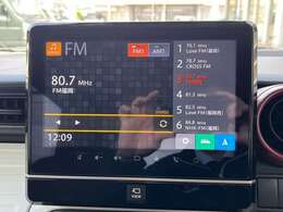 地デジTV対応メモリーナビです。Bluetooth接続など豊富なオーディオメニュー搭載