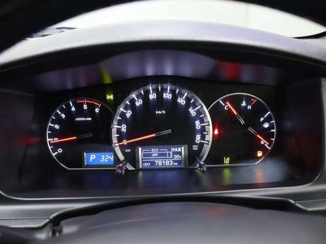 【マルチインフォメーション】オプティトロンメーター中央部にはエコドライブインジケーターや平均燃費を表示します。白色有機ELディスプレイで視界性もGood♪