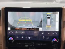 【パノラミックビューモニター】クルマを真上から見下ろした視点で駐車をサポートします！クルマの斜め後ろや真横など、いち早く障害物に気が付くことができます。