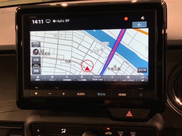 ギャザズナビ搭載です。知らない道も安心ですね！