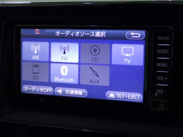 【オーディオソース】ラジオはもちろんCD、ワンセグ、Bluetooth、SDと多彩な機能を装備しております