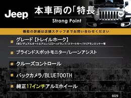 ●本車両の主な特徴をまとめました。上記の他にもお伝えしきれない魅力がございます。是非お気軽にお問い合わせ下さい。